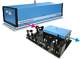 UV-blue-green single-frequency laser system